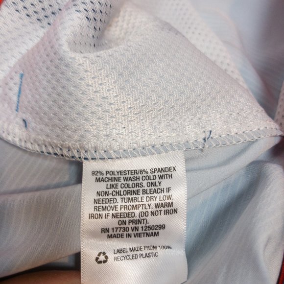 10" Blue Yellow White Striped Rapido Board Shorts - Picture 6 of 7